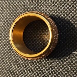 Golden Drusy Band Ring